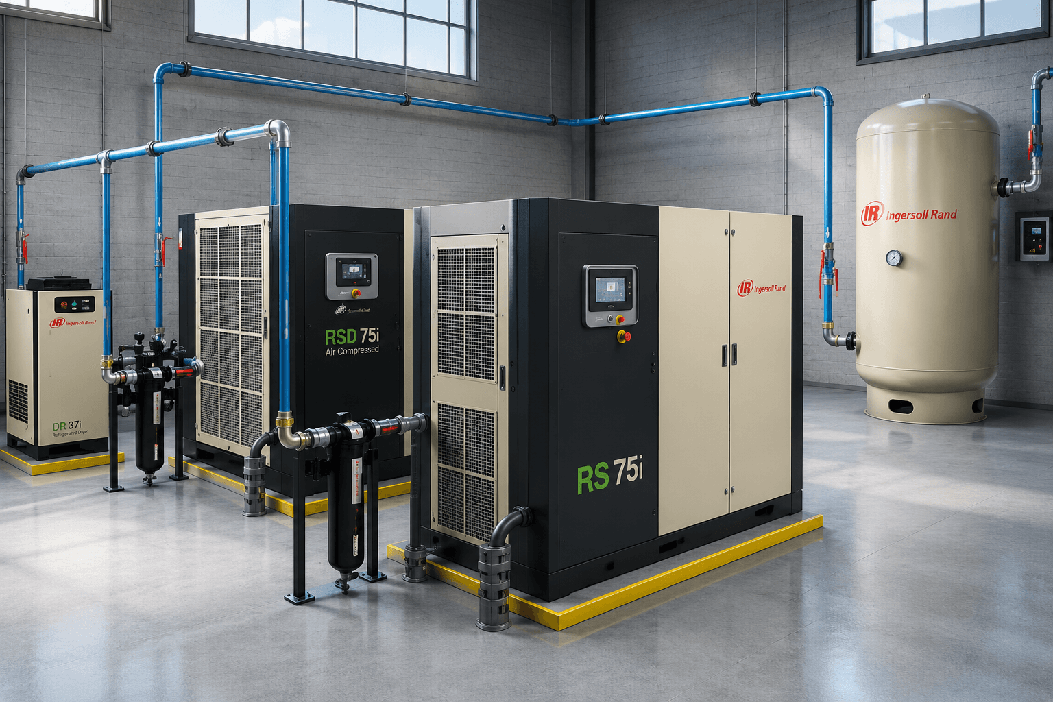 Hệ thống máy nén khí công nghiệp