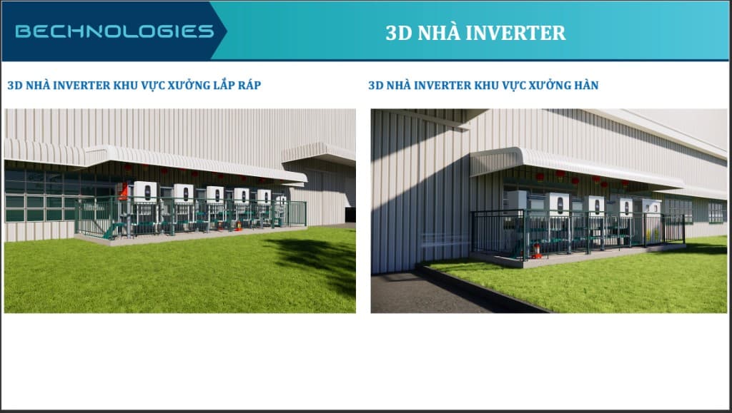 3D nhà Inverter xưởng lắp ráp và xưởng hàn